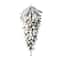 Glitzhome® 36" Pre-Lit Flocked Christmas Teardrop with LED Lights and Timer